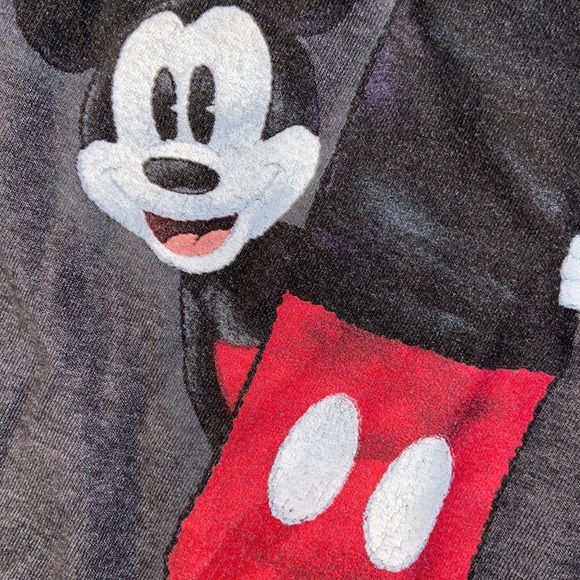 Disney Adult Small Mickey Mouse Distressed Graphic Short Sleeve Tee Shirt - Picture 5 of 5